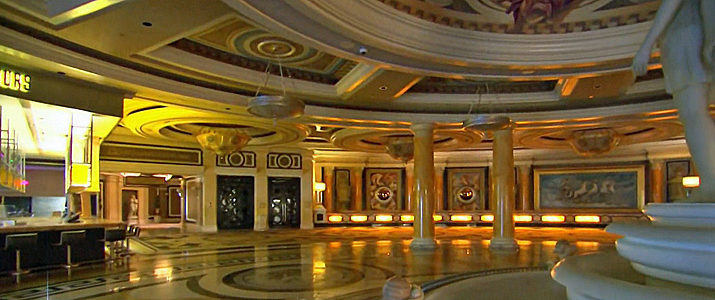 Caesars Las Vegas Empty Lobby