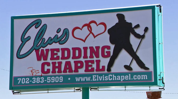 Elvis Wedding Chapel Sign